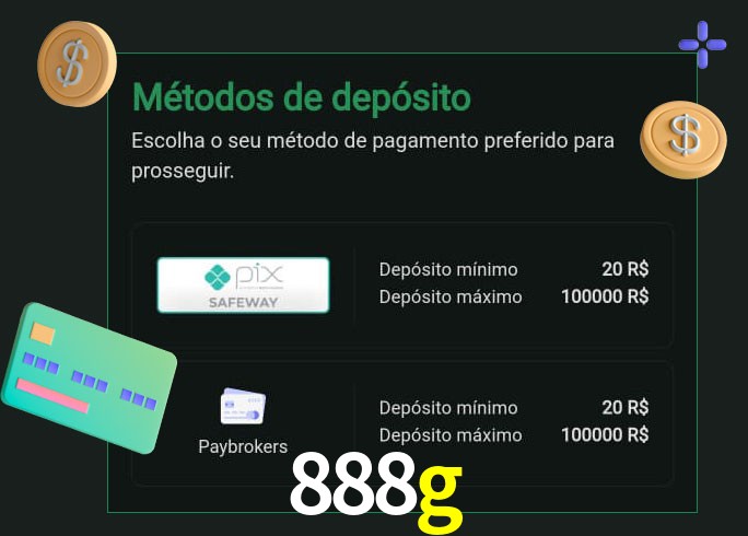 O cassino 888g oferece uma grande variedade de métodos de pagamento