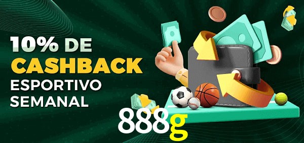 10% de bônus de cashback na 888g